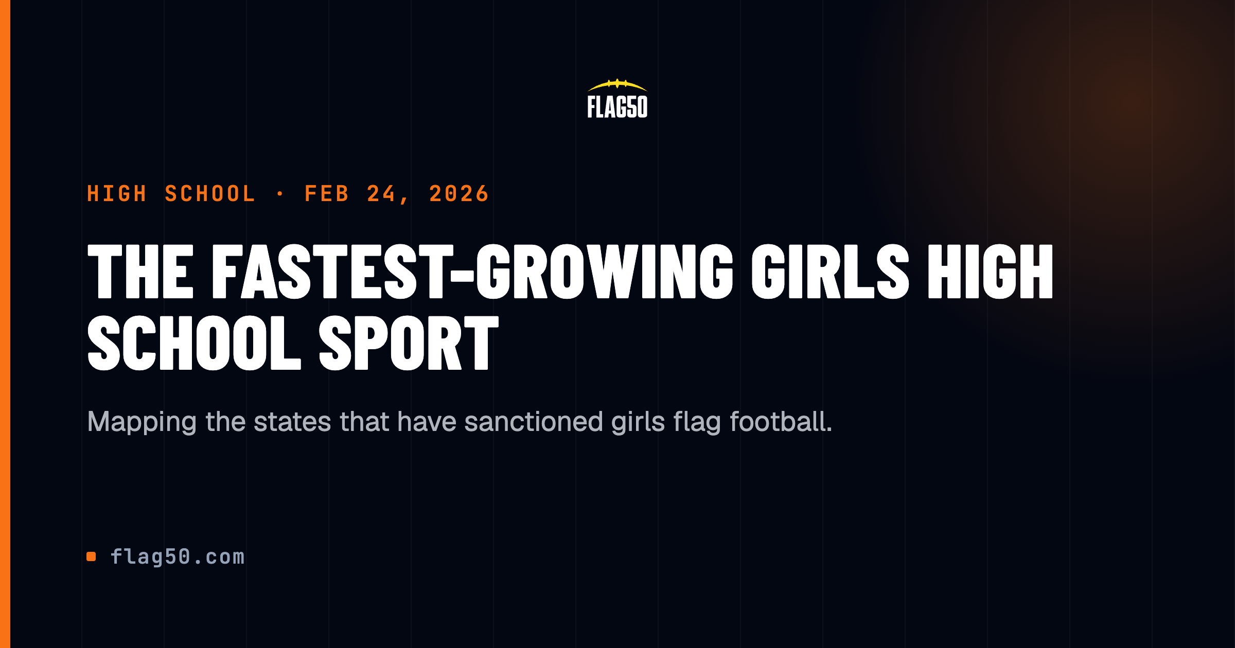 Girls high school flag football growth and state sanctioning